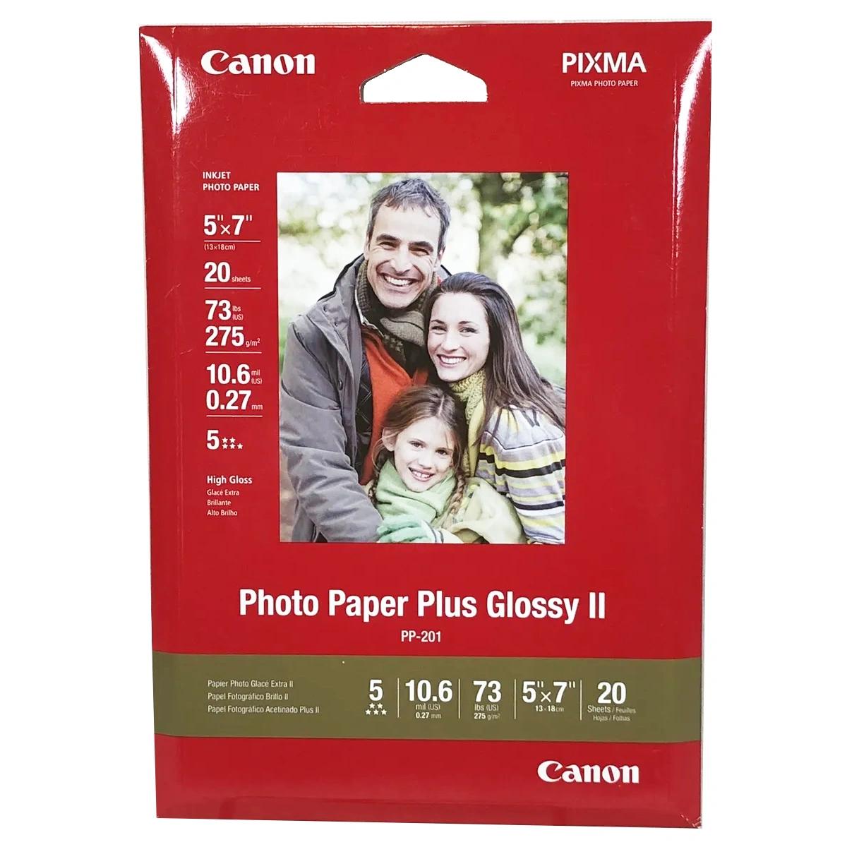 Canon Photo Paper Plus Glossy II Package 5x7" New