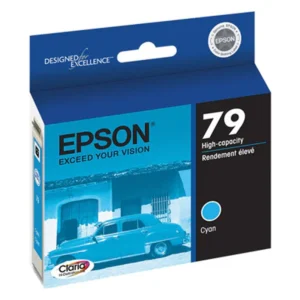 Epson 79 Light Cyan Ink Cartridge Box At Angle