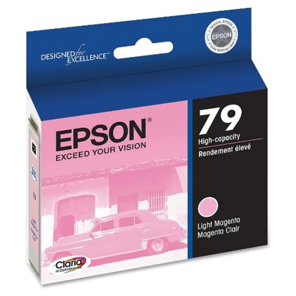 Epson 79 Light Magenta Ink Cartridge Box At Angle