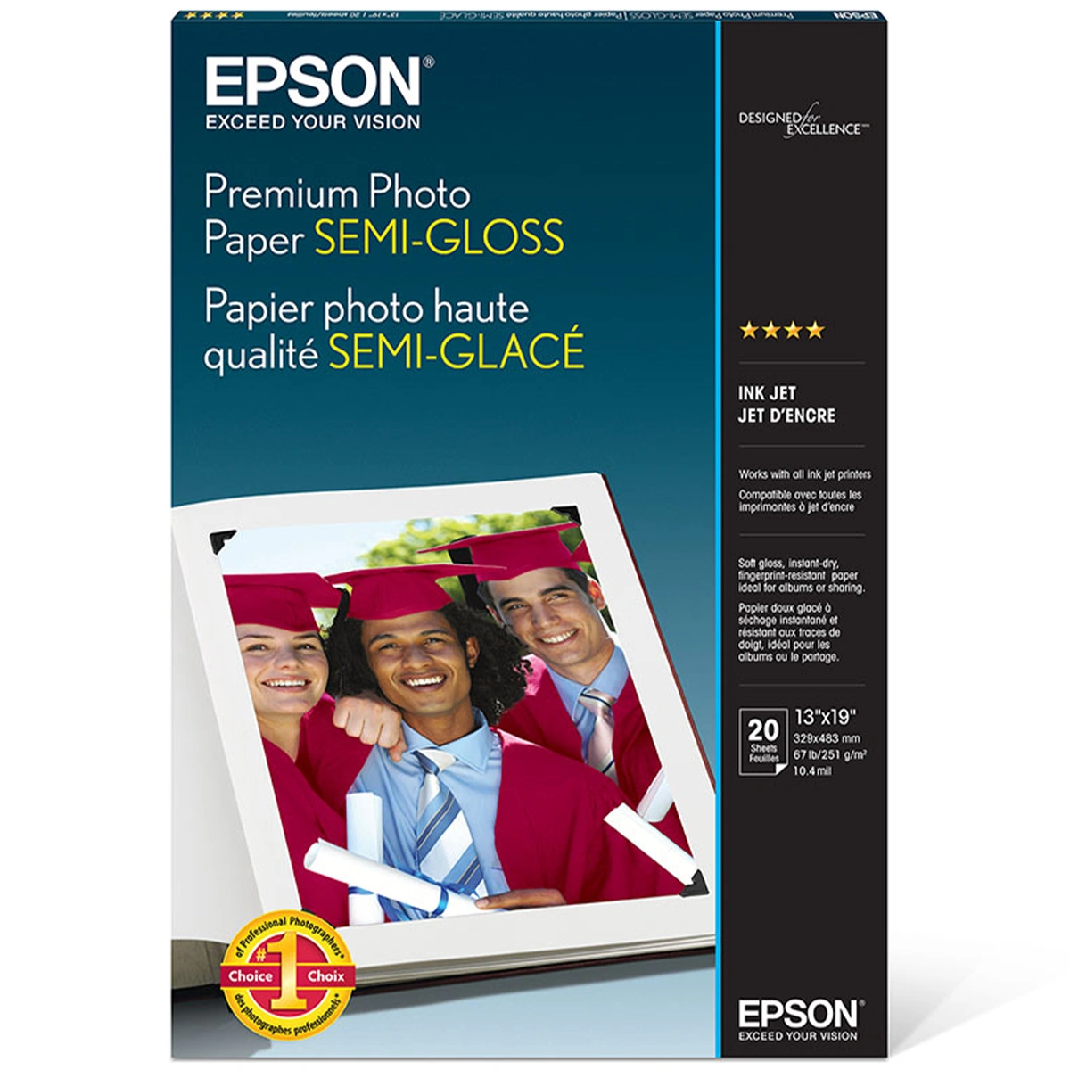 Epson 13x19 Premium Photo Paper Semigloss Packaging