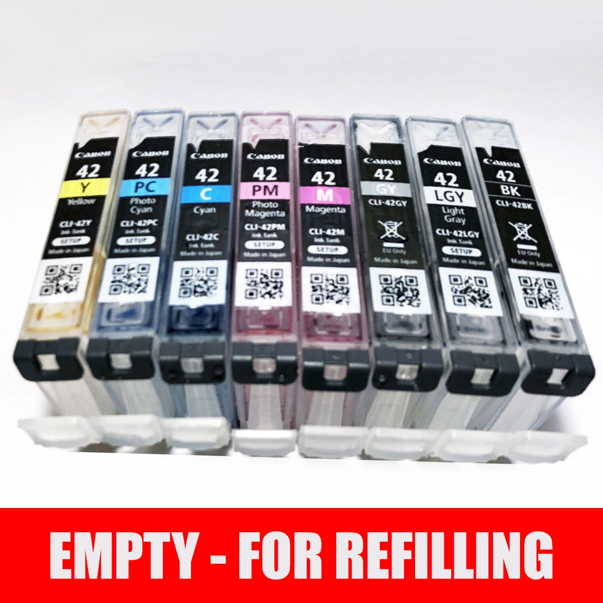 canon pro 100 cli 42 empty ink cartridges for refilling 1