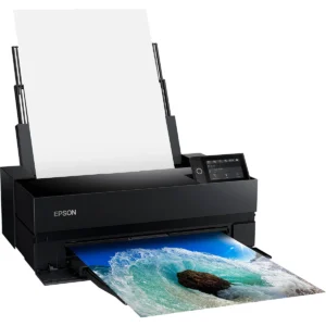 epson p900 printer printing picture of ocean wave hitting rock vibrant