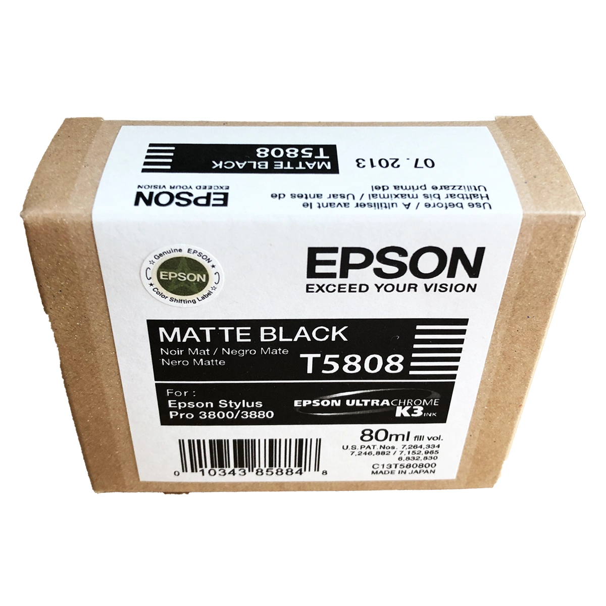 epson stylus photo 3800 3880 matte black ink cartridge new in box