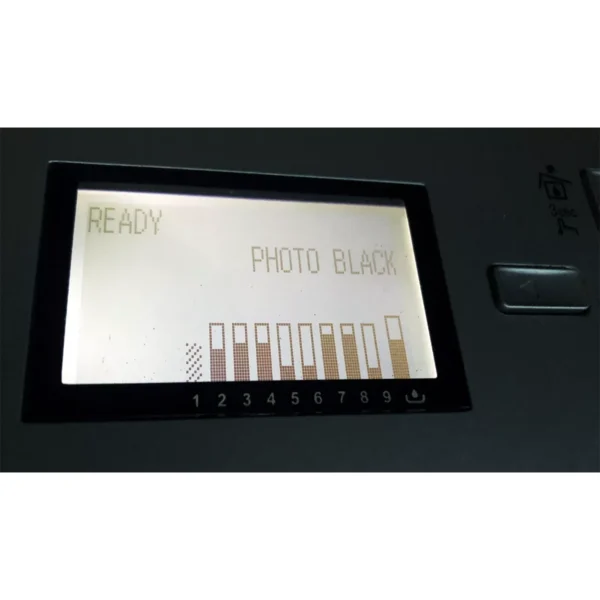 epson stylus pro 3800 lcd panel showing ink levels 2