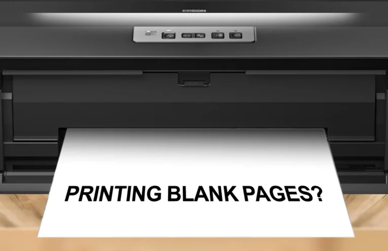 epson artisan stylus photo blank pages printed