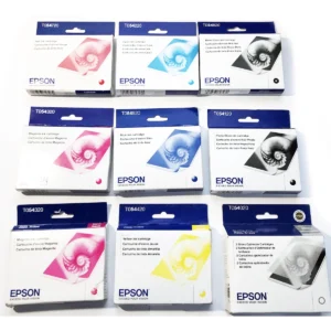 epson stylus photo r1800 t054 full set upandprinting